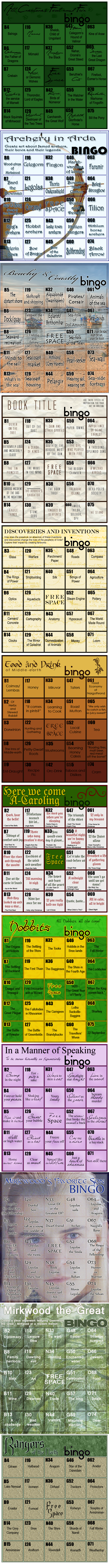 Kelly's Bingo Cards