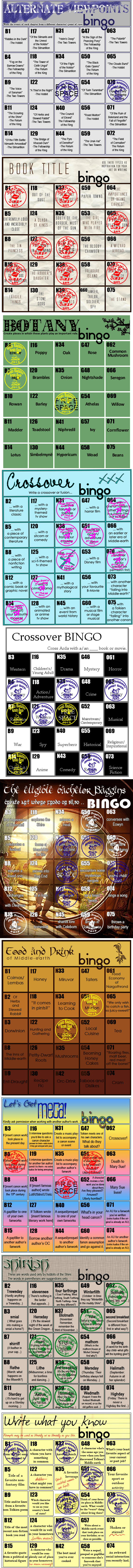 Lbilover's Bingo Cards