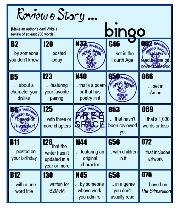 Sam's Bingo Cards