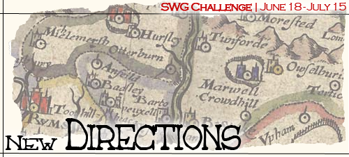 June 2017 SWG challenge New Directions banner showing an old map