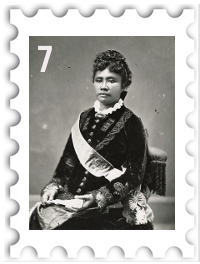 July 2020 True LeaderSWG challenge stamp - Queen Liliʻuokalani