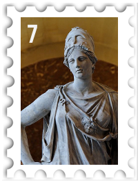 July 2020 True Leader SWG challenge stamp - statue of Athena