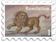 January 2021 New Years Resolution SWG challenge stamp - lion running