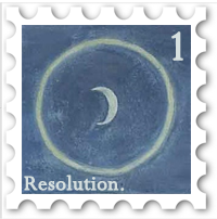 January 2021 New Years Resolution SWG challenge creator stamp - moon with moonbow