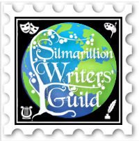 February 2021 International Day of Fanworks stamp - new SWG logo over globe on black background, icons for drama, art, music, and writing in the four corners