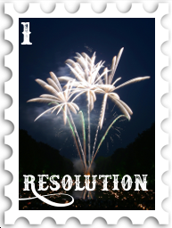January 2022 SWG New Year's Resolution Commenter stamp - multiple white starbursts above a reflecting pool and ground with small point of light