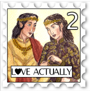 February 2019 SWG Love Actually challenge stamp - illustration of a well-dressed couple