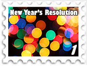 January 2019 SWG New Year's Resolution challenge stamp - multicolored confetti or bokeh effect on a dark background