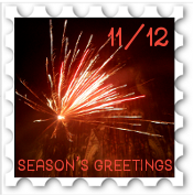 November/December 2019 Season's Greetings SWG Challenge stamp - photo of a large sparkler in the foreground with two or more people in the background