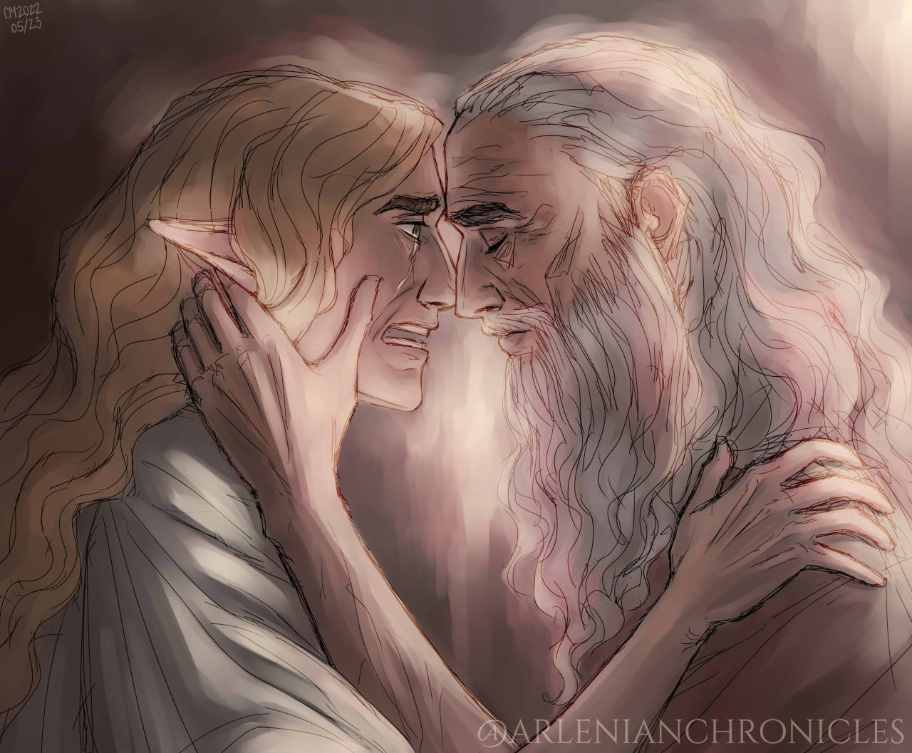 "Finrod and Bëor" by Cassandra/ArlenianChronicles