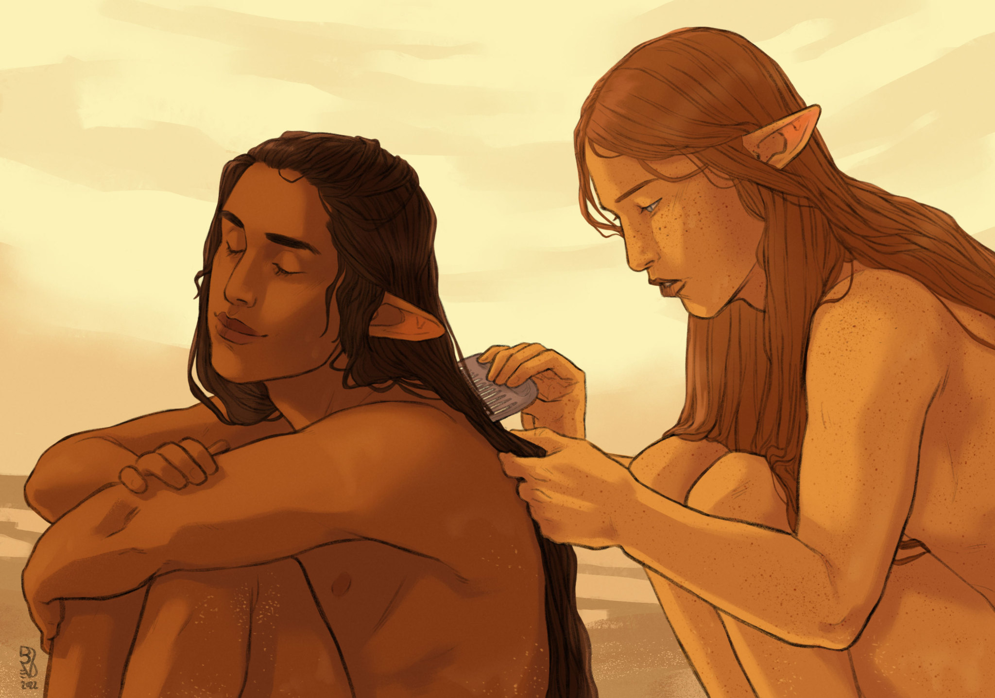 After Skinny Dipping by Dorothea/Busymagpie