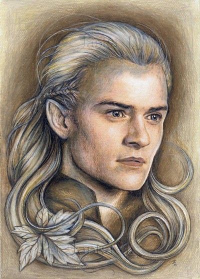 Legolas' portrait by Janka Lateckova