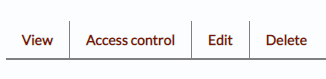 Tabs at the top of the fanwork are View, Edit, Access Control, and Delete