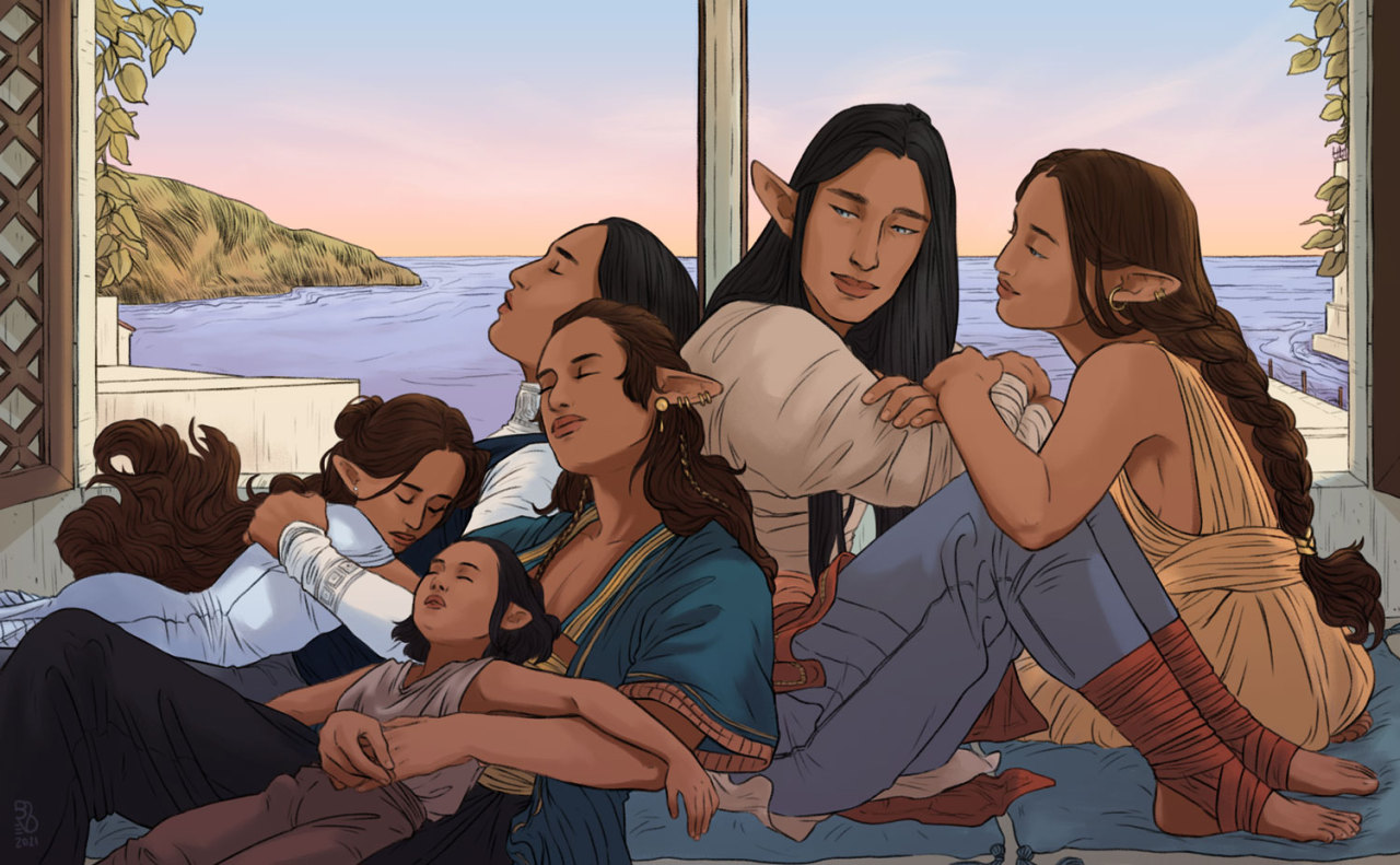 Nolofinwean Family Rest Time by Dorothea/Busymagpie