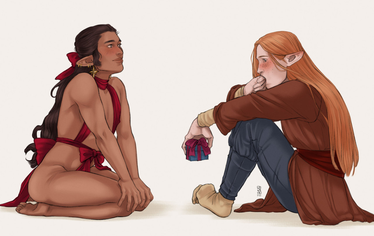 Exchanging Gifts by Dorothea/busymagpie
