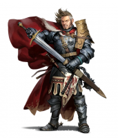 Sword drawn in anger / A true act of aggression / Hiding his fear