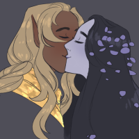 [Glorfindel (left) and Erestor (right) kissing.]