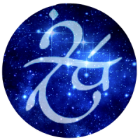 Personal monogram of Silwë, on a circular blue logo 