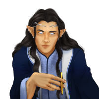 A picture of Fingolfin holding a pen