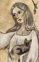 Maiden and her feline c: