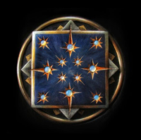 Gil-galad's heraldry; gold stars on the blue background 