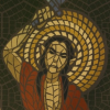 Thumbnail image. A mosaic depiction of the Oath of Feanor.