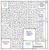 a hand-drawn maze representing the Halls of Mandos, with separate entry portals for elves, dwarves and mortals