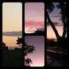 A collage of sunsets photographed by me