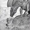 A young girl and her dragon friend